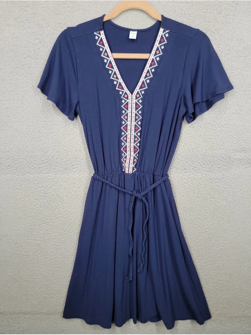 Old Navy Embroidered Midi Dress